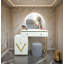 Meuble-lavabo avec miroir et tabouret Suzie