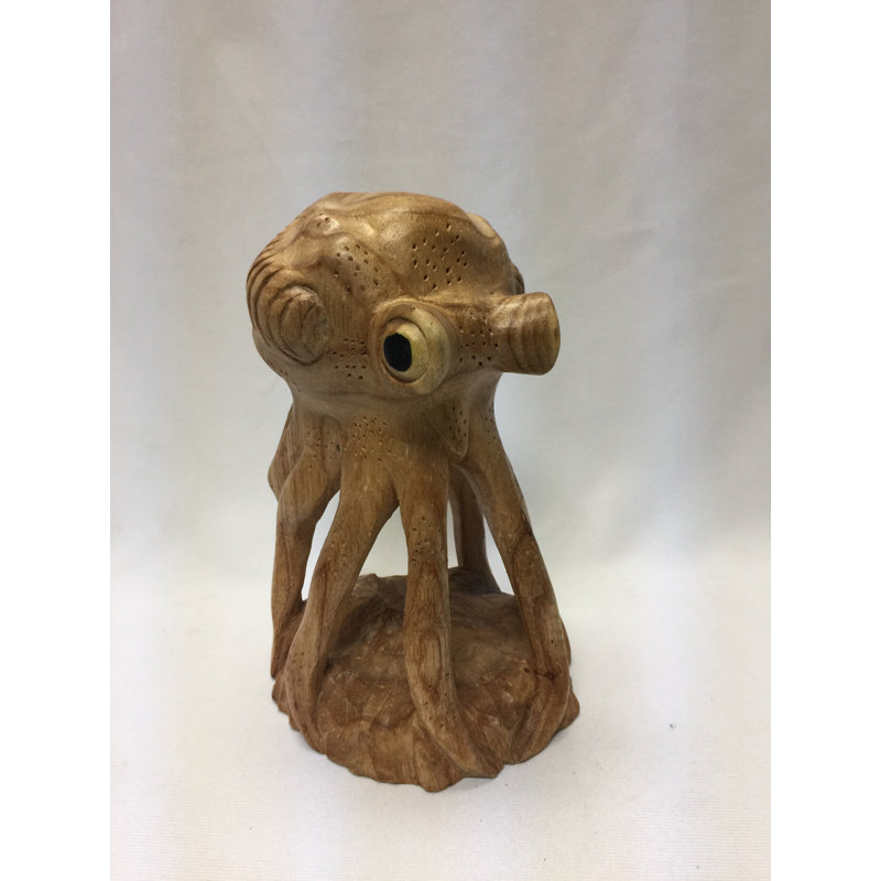 Octopus debout en bois Alyce