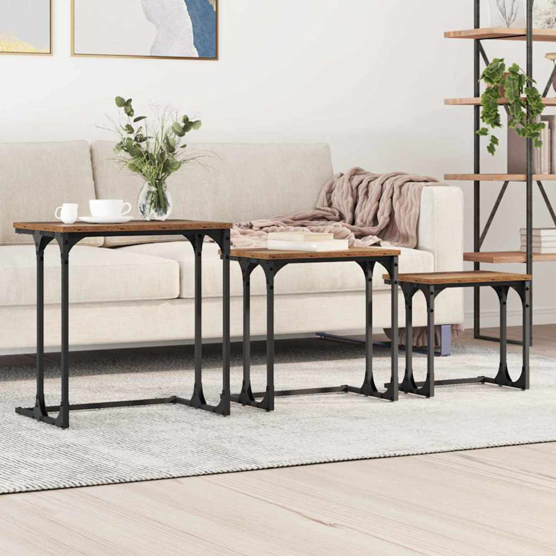 Coffee Table with Storage, Brown