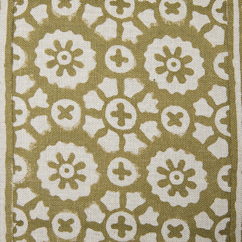 Patrika Pillow Cover - 22" x 22", Green Floral