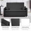 61-Inch Large-Size Living Room/Bedroom Fabric Sofa Bed Combination, Reinforced Iron Frame, Storage Pocke On Both Sides, Adjustable Backrest.-1763231569