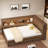 Sakima  Daybed With Storage Shelves, Charging Station, Led And Trundle-1416582452