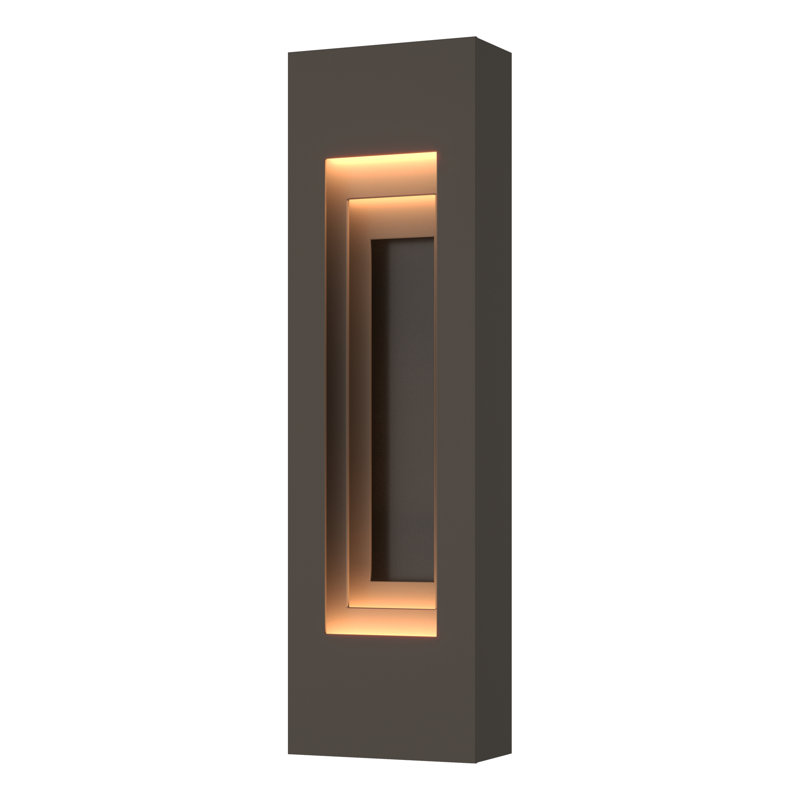 Procession Arch Outdoor Sconce, 27.5" H x 8" W x 3.9" D, Coastal Burnished Steel, Coastal Dark Smoke