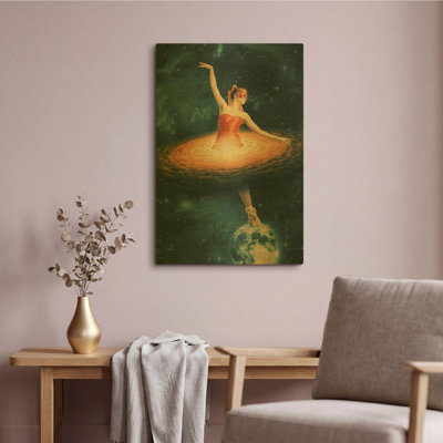 'Prima Ballerina Assoluta' By Paula Belle Flores Gold Metal Wall Art, 16" x 24"