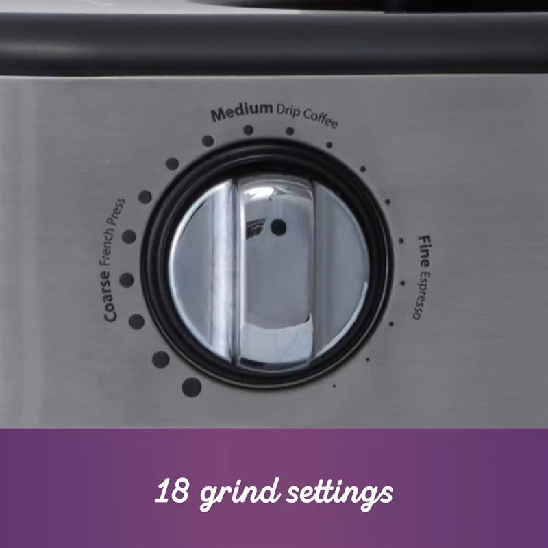 Moulin à café en plastique noir / acier 144 oz Mr. Coffee