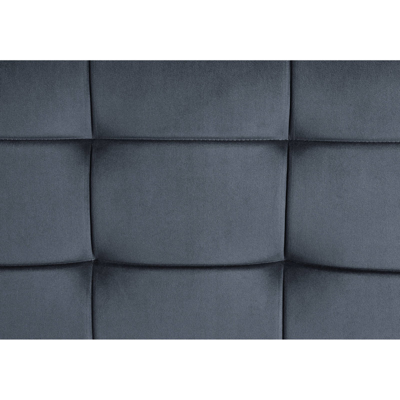 Tuyau d'eau en métal avec revêtement en velours gris 21,72 po Profondeur et mousse mémoire