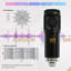 Ensemble de matériel de balado, ensemble de studio d'enregistrement parfait pour enregistrer, diffuser, diffuser en direct, changeur de voix DJ18 avec microphone WXH1000