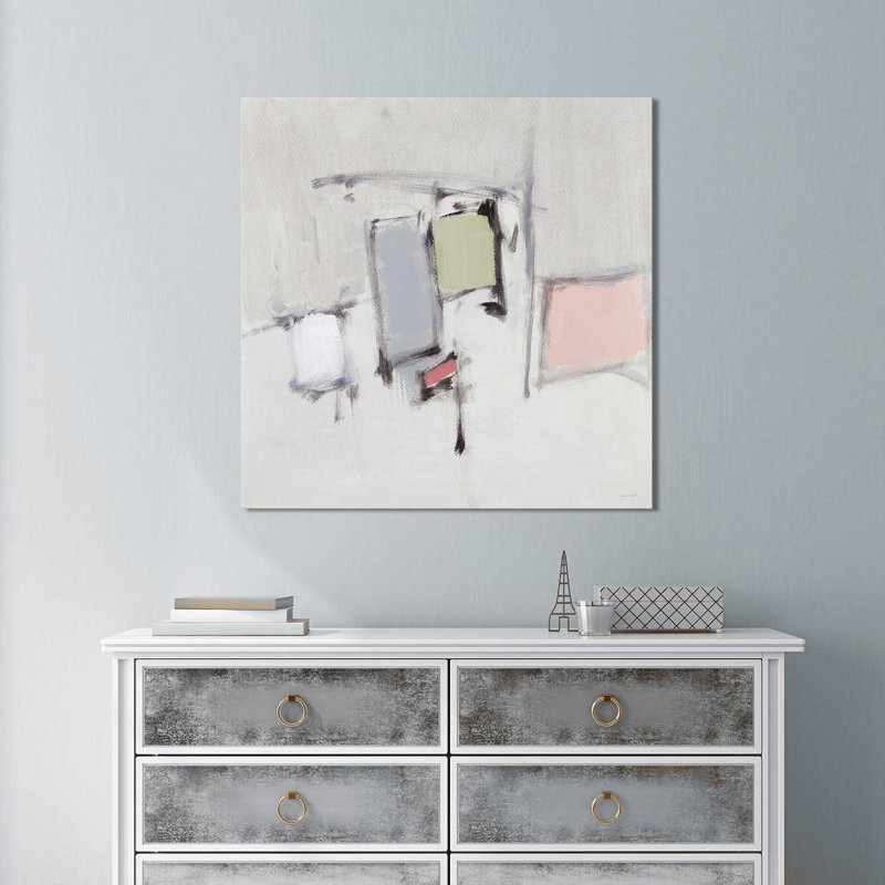 «Midday Modern I», reproduction de peinture acrylique, H 24 po x l 24 po x P 1 po, Toile tendue