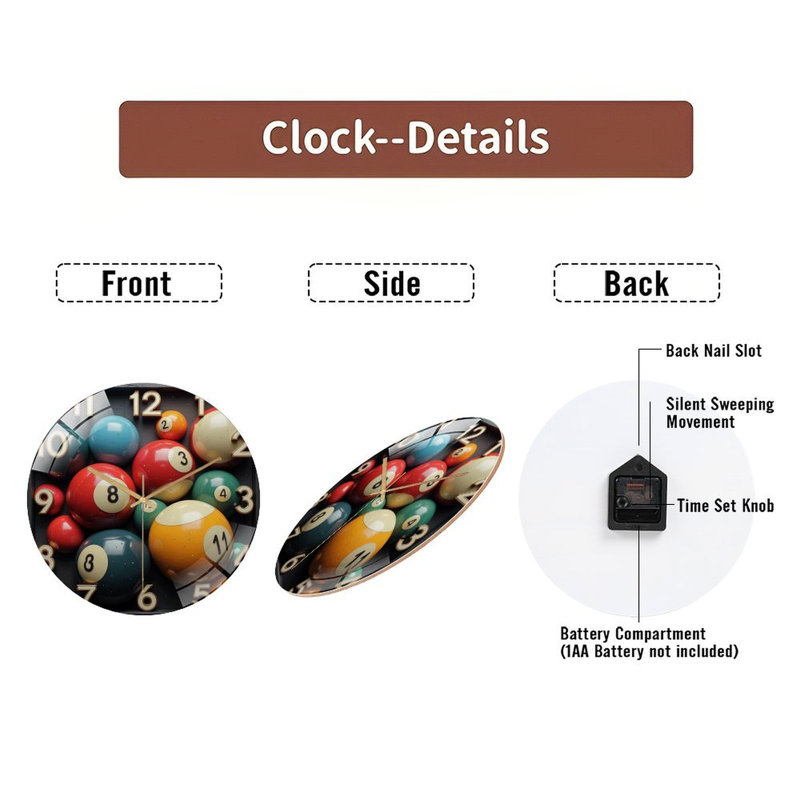 Horloge murale 12 po