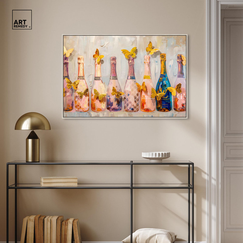 Art Remedy, toile d'art Barcart, H 25 po x l 37 po, Encadrement argenté