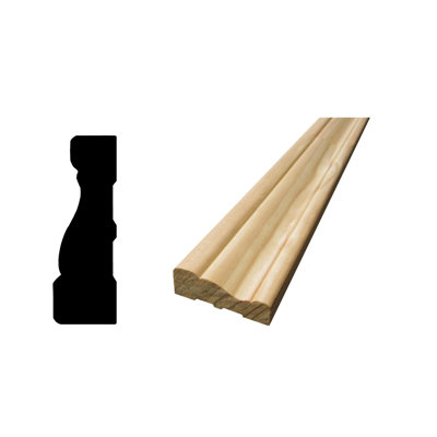 84'' H x 2'' W x 0.63'' D Wood Casing