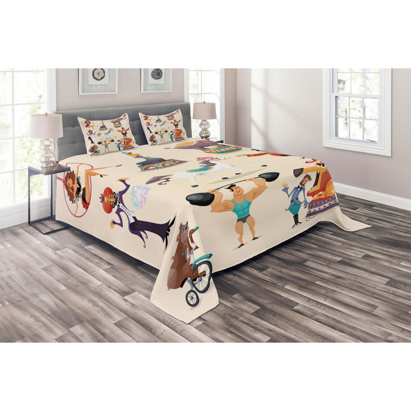 Polyester Coverlet, King Bedspread + 2 Shams