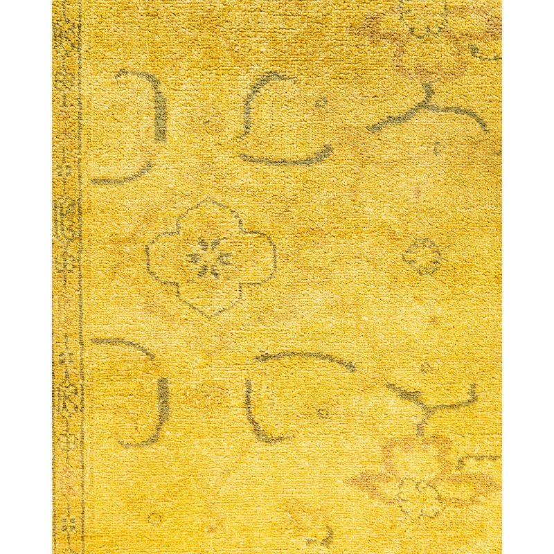Overdyed One-of-a-Kind 4' 2" X 5' 9" Hand Knotted Area Rug