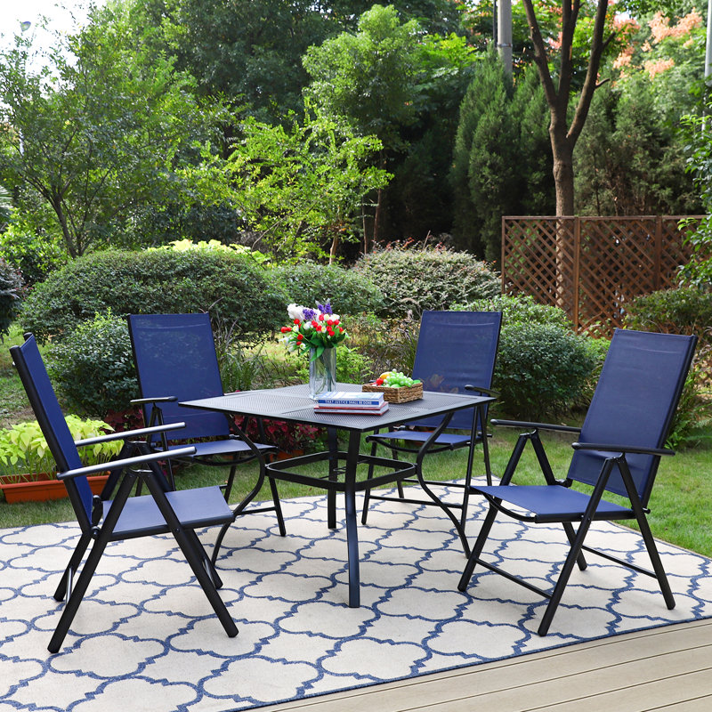 4 - Person Patio Dining Set with Square Table