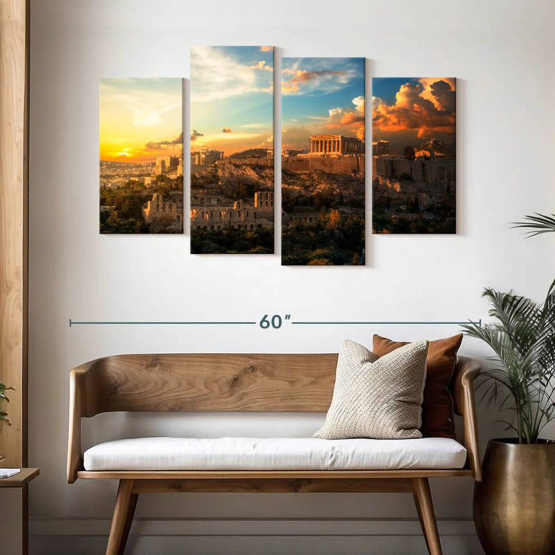 Keesha Glorious Acropolis Sunset, H 32 po x l 52 po