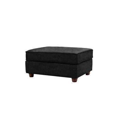 Lila 93 cm W Velvet Rectangle Ottoman