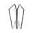 2 Panel White Desk Dividers