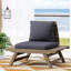 Chaise en bois avec revêtement et surface de siège élargie - gris foncé-1703950836