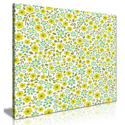 Abstract Floral - Wrapped Canvas Print