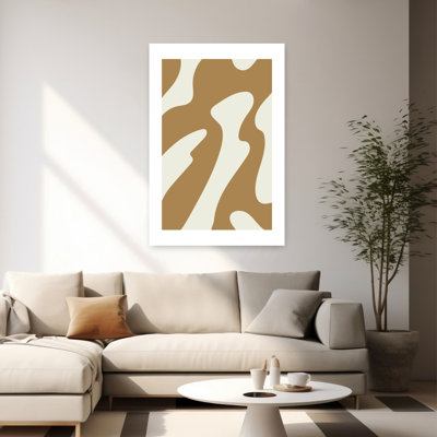 Sandtideno02 Abstract Contemporary Wall Art Print