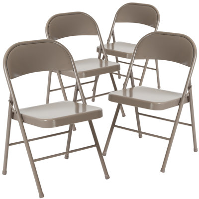 Double Braced Metal Folding Chair