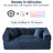 Lozena 78-Inch King-Size Convertible Sleeper Sofa Bed with No Assembly, Hybrid Mattress Couch Compression Sofa In a Box-217960201