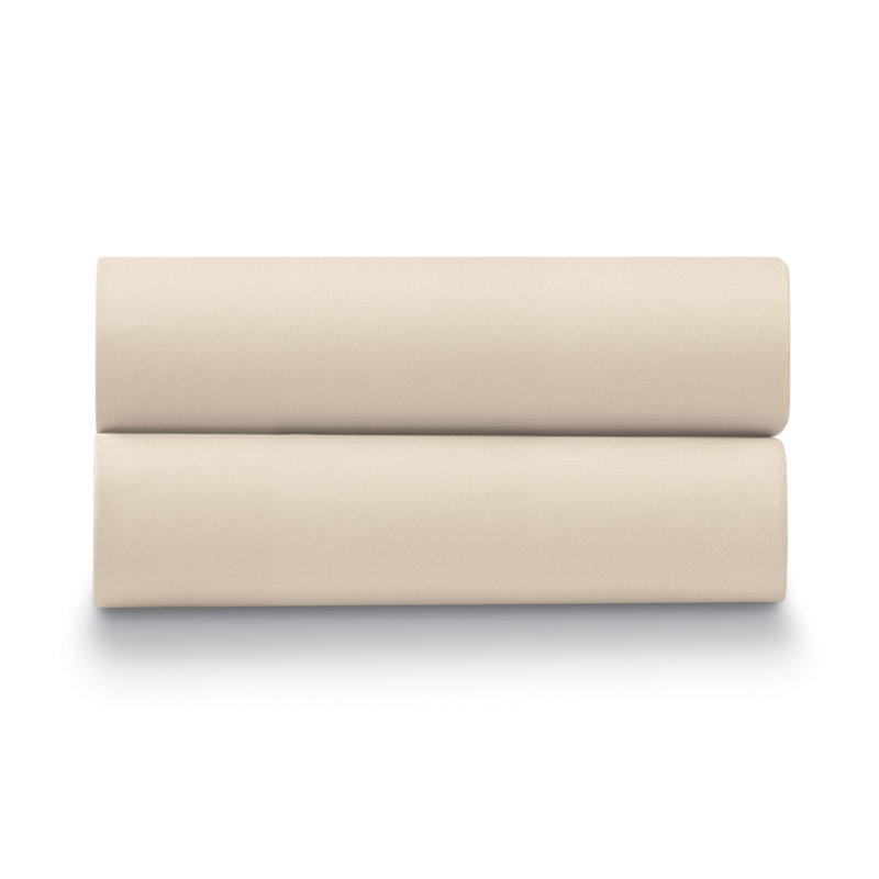 Taie d'oreiller 100% coton percale 300 fils Collection Home, Très grand, Sable