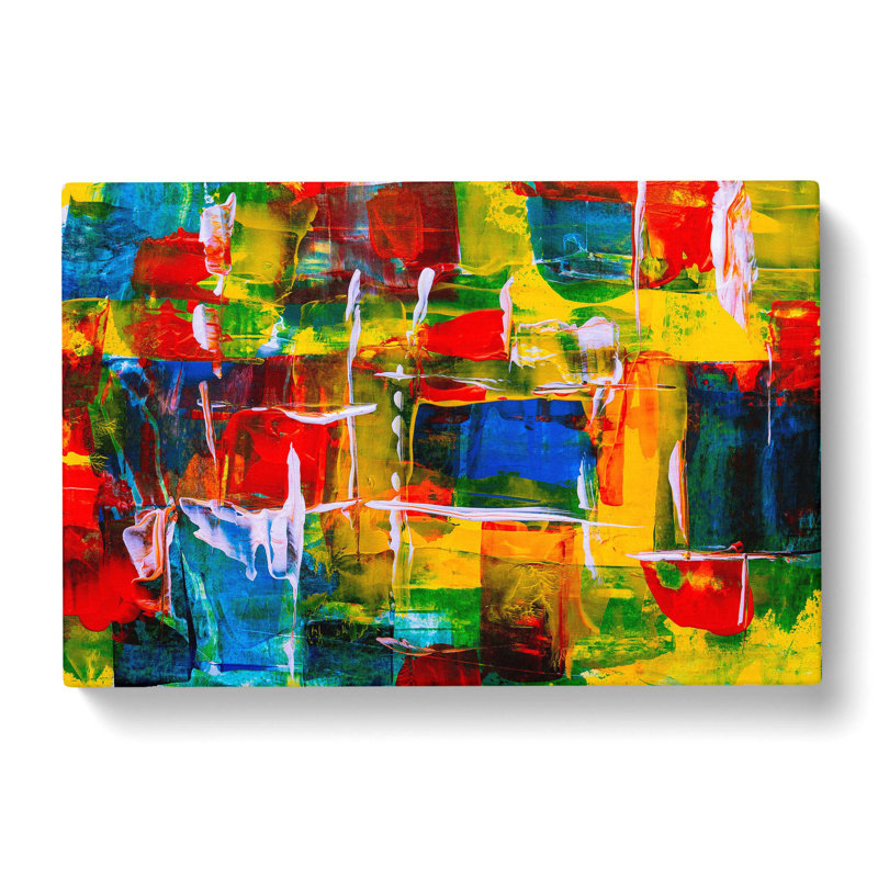 Abstract Art Painting Vol.258 by S.Johnson - Wrapped Canvas Painting, 35cm H x 50cm W x 3cm D