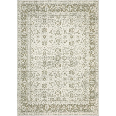Non-Slip Washable Kitchen & Hallway Runner Rug, Low Pile Vintage Floral, Stain Resistant