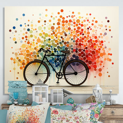 Impression sur toile, pédales géométriques Maaja