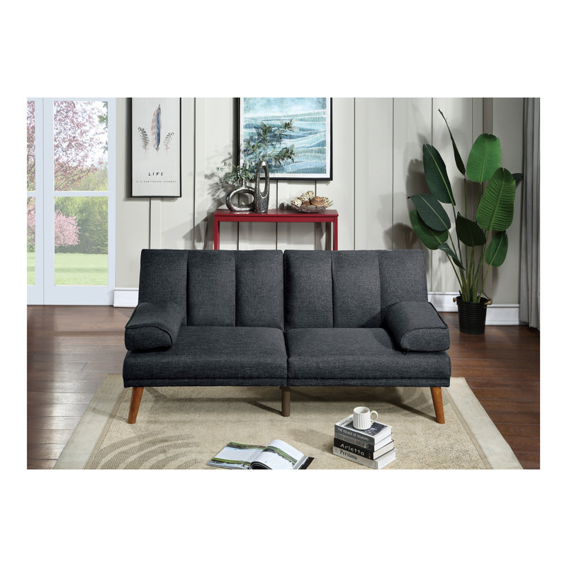 Canapé modulaire 2 pièces Polyfiber, Noir