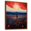 «Red Sky Blue Mountains Red Poppies - Meadow», reproduction d'art murale