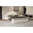 Unique Arched Boucle Bed With Small Table,Queen,Beige