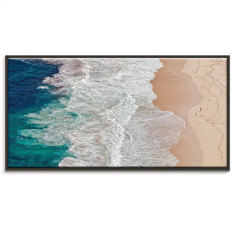 Print on Canvas, 31cm H x 61cm W, Black Floater Frame