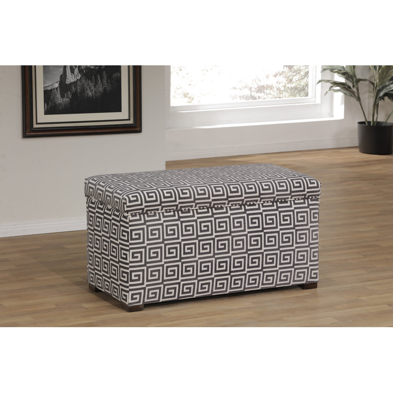 Caylum Manufactured Wood Accent Trunk, Grey/Taupe