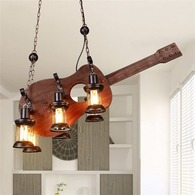 Lustre géométrique unique à 6 lumières Nirupa