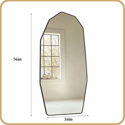 Miroir ondulé pleine longueur