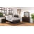 Dark Cherry Nightstand Two Drawer