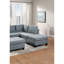 Meuble de salon capitonné sans accoudoirs 1pc