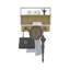 Console avec tablette ouverte, conception mince, solution de rangement moderne pour le vestibule ou le salon