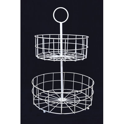 Prep & Savour Carena Metal Fruit Bowl