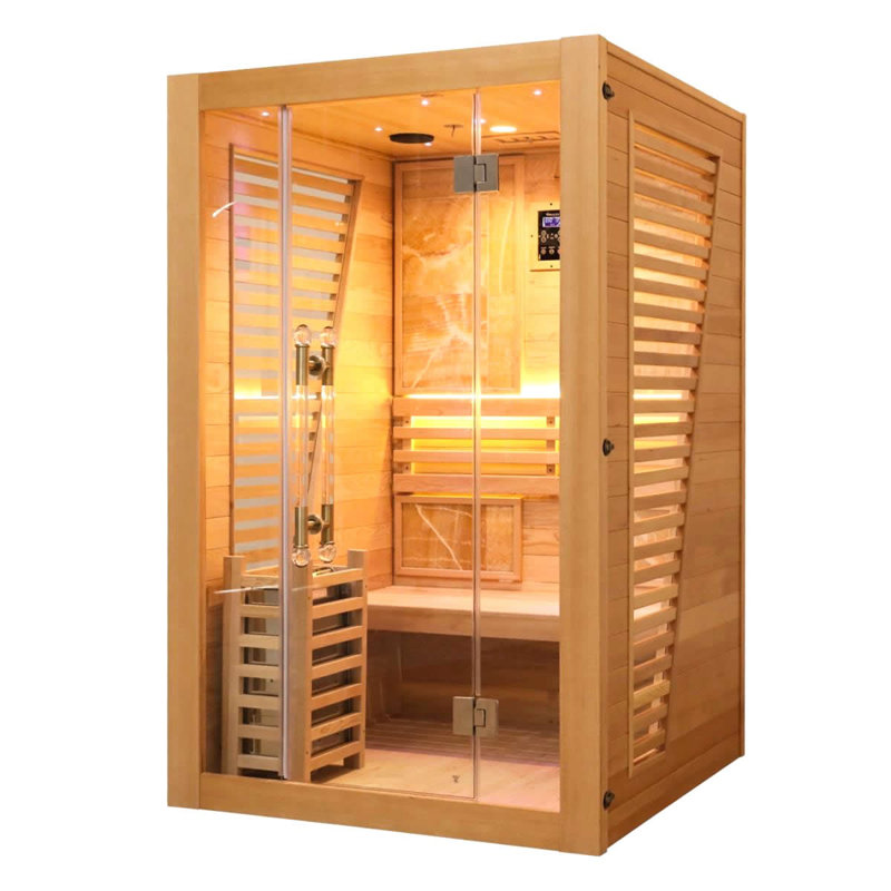 3 Person Elegant Traditional Sauna With Bluetooth
