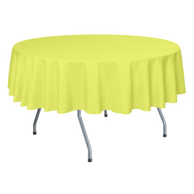 John Solid Color Round Tablecloth