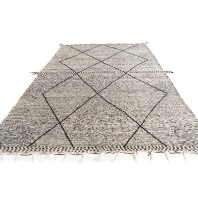 Tapis noir et blanc Julian