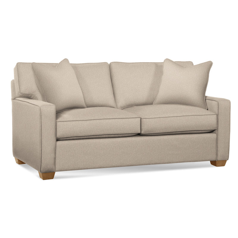 Gramercy Park 58'' Upholstered Sofa, Eggshell Crypton Performance; 0884-93, Honey