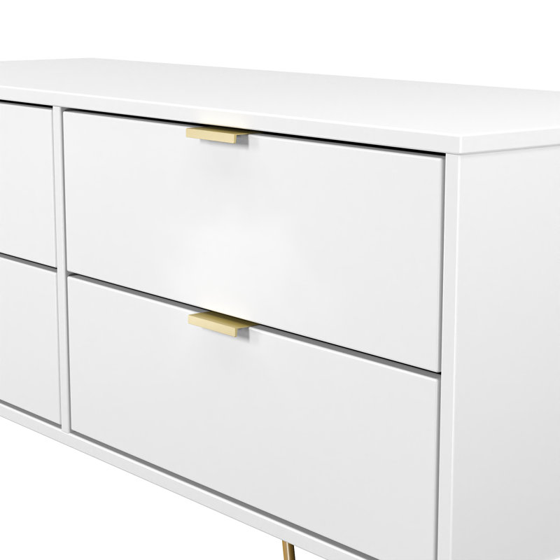 Turah 4 Drawer Bed Box (Ready Assembled), White