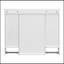Meuble-lavabo de 36 po avec lavabo supérieur, armoire à miroir moderne avec barre à serviettes, armoire de rangement avec 2 portes à fermeture douce et 6 tiroirs, meuble-lavabo simple-110456179