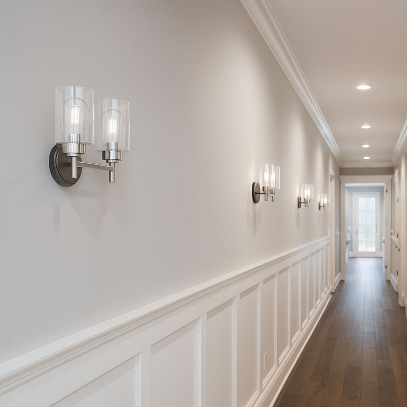 Wexton 2-Light 5.25” Wide Vanity Light, Brushed Nickel