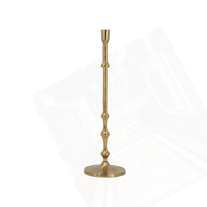 Porte-bougie effilé D5x19, H 19 po x l 5 po x P 5 po