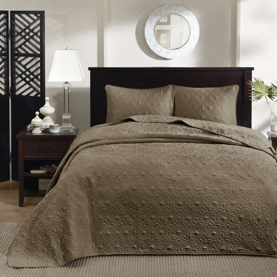 Couvre-lit réversible pour grand lit - matelassé pour un magnifique look surdimensionné avec rembourrage en coton et 2 taies décoratives incluses Lavable à la machine Literie moderne et élégante